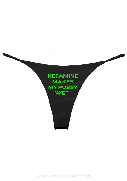 K Makes My Puxxy Wet Y2K Bikini String Thong Cherrykitten