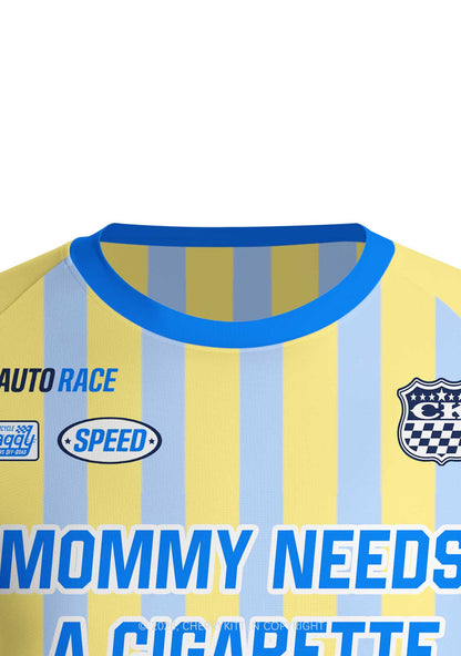 Mommy Needs A Cigarette Y2K Football Jersey Shirts Cherrykitten