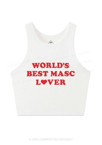 Worlds Best Masc Lover Pride Y2K Crop Tank Top Cherrykitten