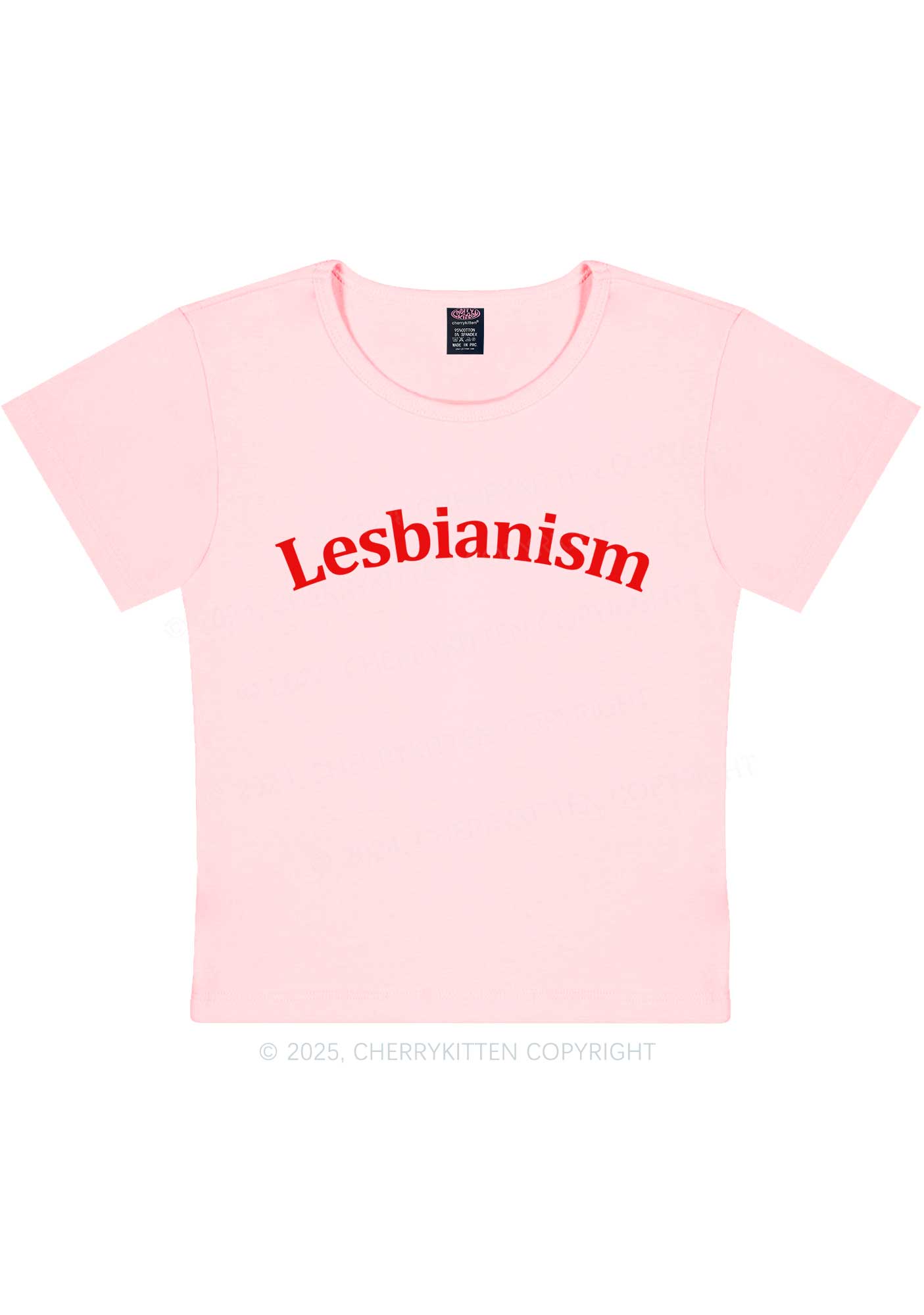 Lesbianism Y2K Baby Tee Cherrykitten