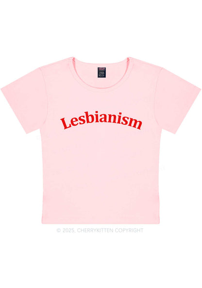 Lesbianism Y2K Baby Tee Cherrykitten