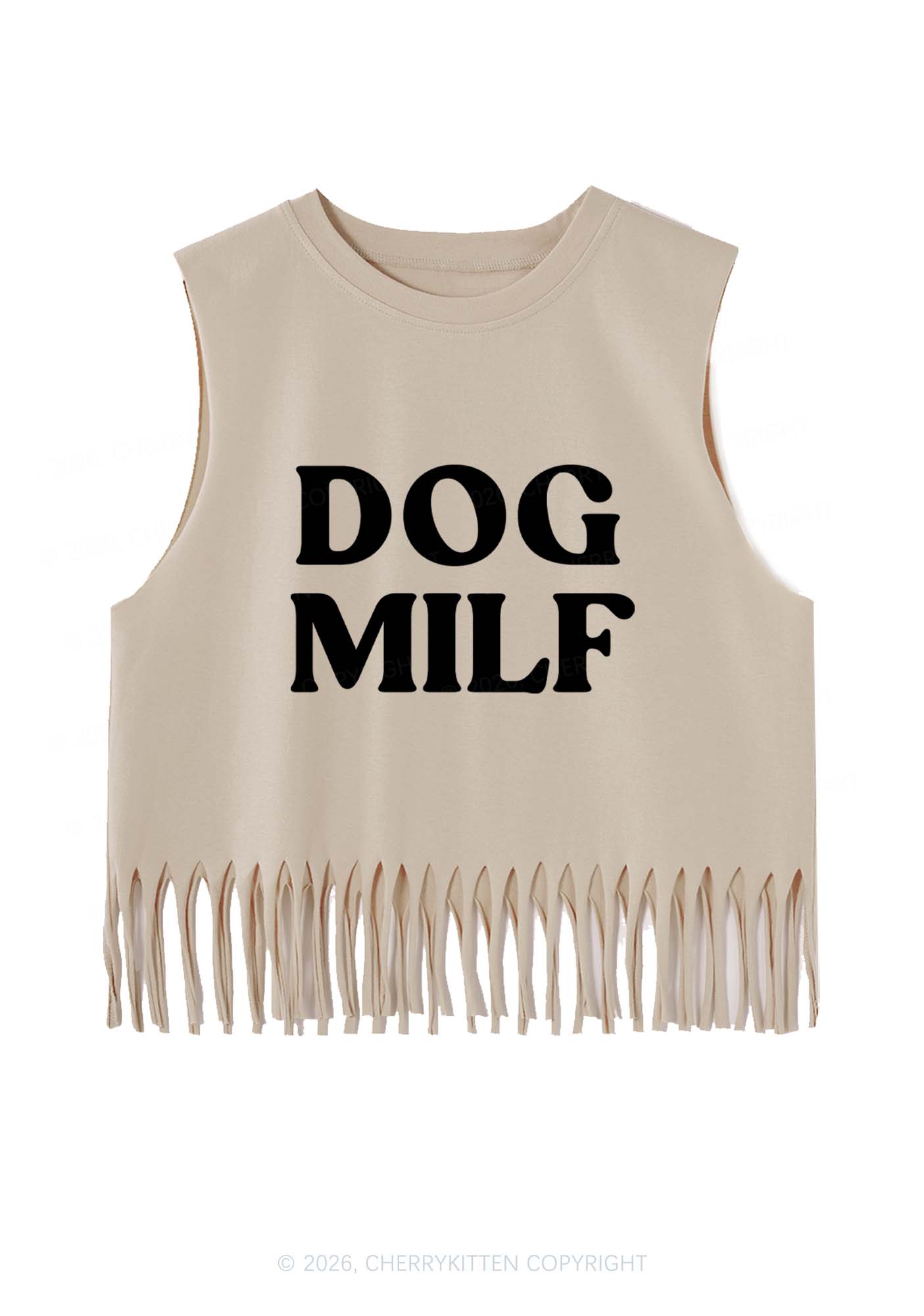 Dog Mxxf Y2K Fringe Tank Top Cherrykitten