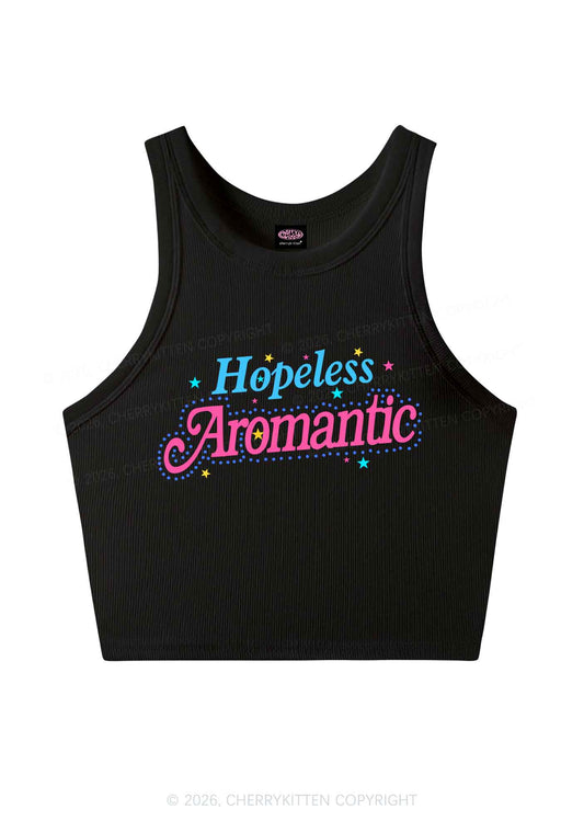 Hopeless Aromantic Pride Y2K Crop Tank Top Cherrykitten