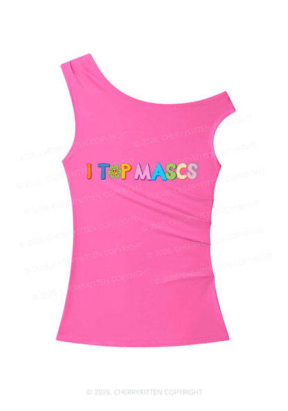I Top Mascs Pride Y2K Off Shoulder Tank Top Cherrykitten