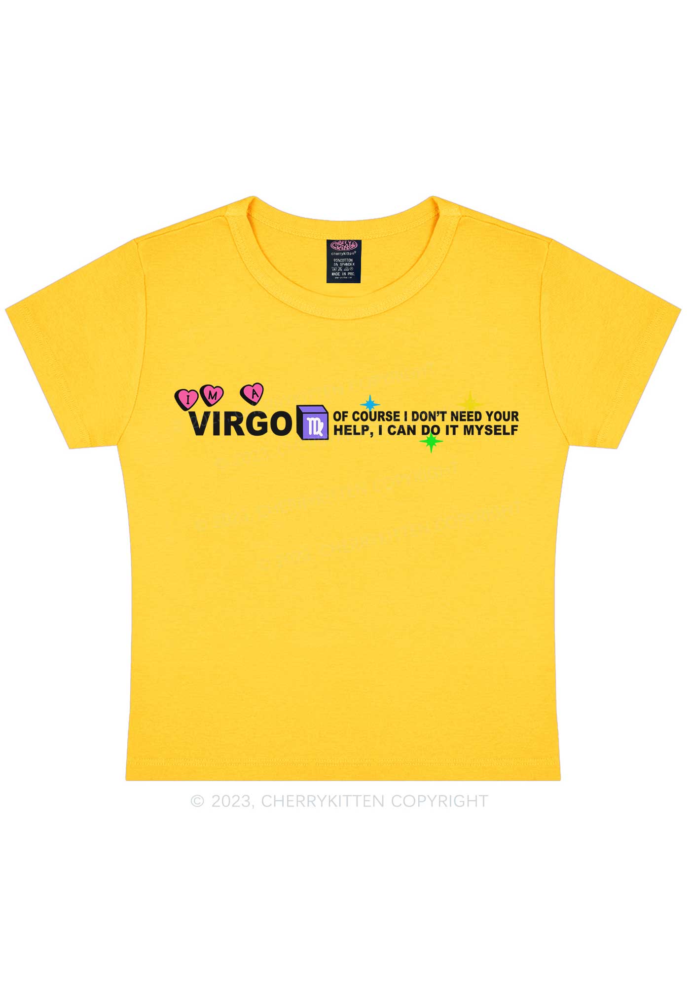 I'm A Virgo Y2K Baby Tee Cherrykitten