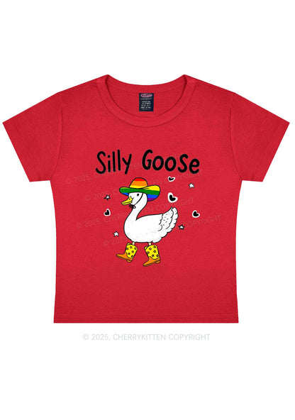 Silly Goose Pride Y2K Baby Tee Cherrykitten