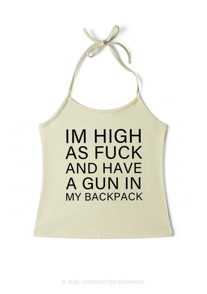 Im High Y2K Halter Neck Cami Cherrykitten
