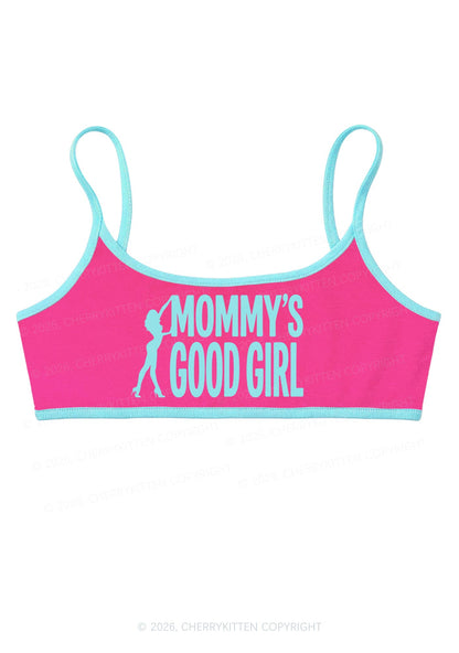 Mommys Good Girl Y2K Super Crop Cami Cherrykitten