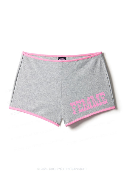 Pink Femme Pride Y2K Booty Shorts Cherrykitten