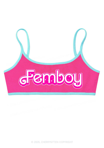 Femboy Pride Y2K Super Crop Cami Cherrykitten