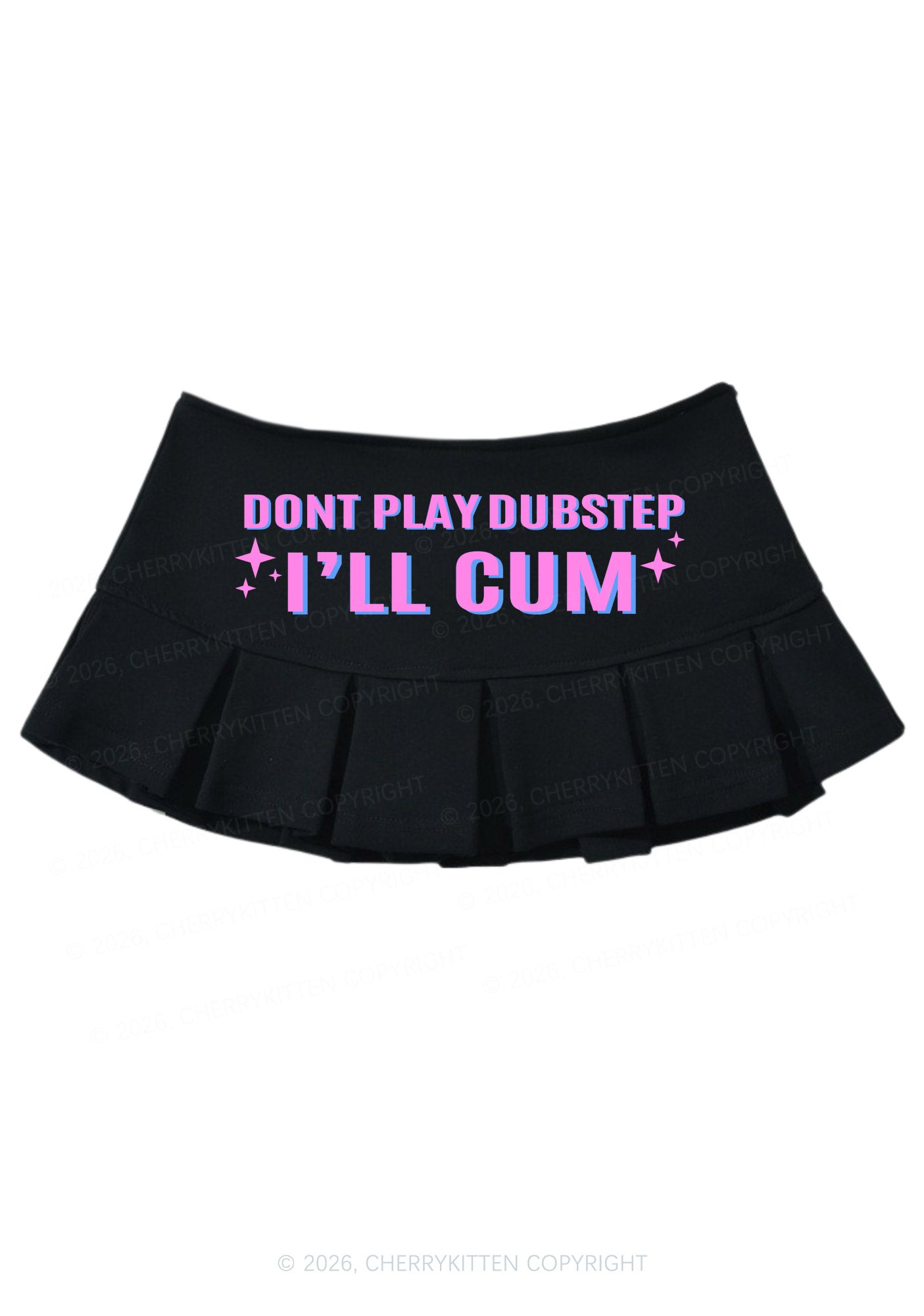 Dont Play Dubstep Y2K Mini Pleated Skirts Cherrykitten