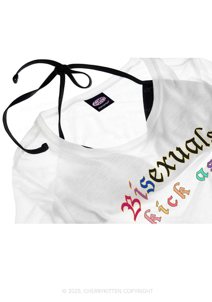Bisexuals Kick Axx Pride Y2K Sheer Boyfriend Tee Cherrykitten