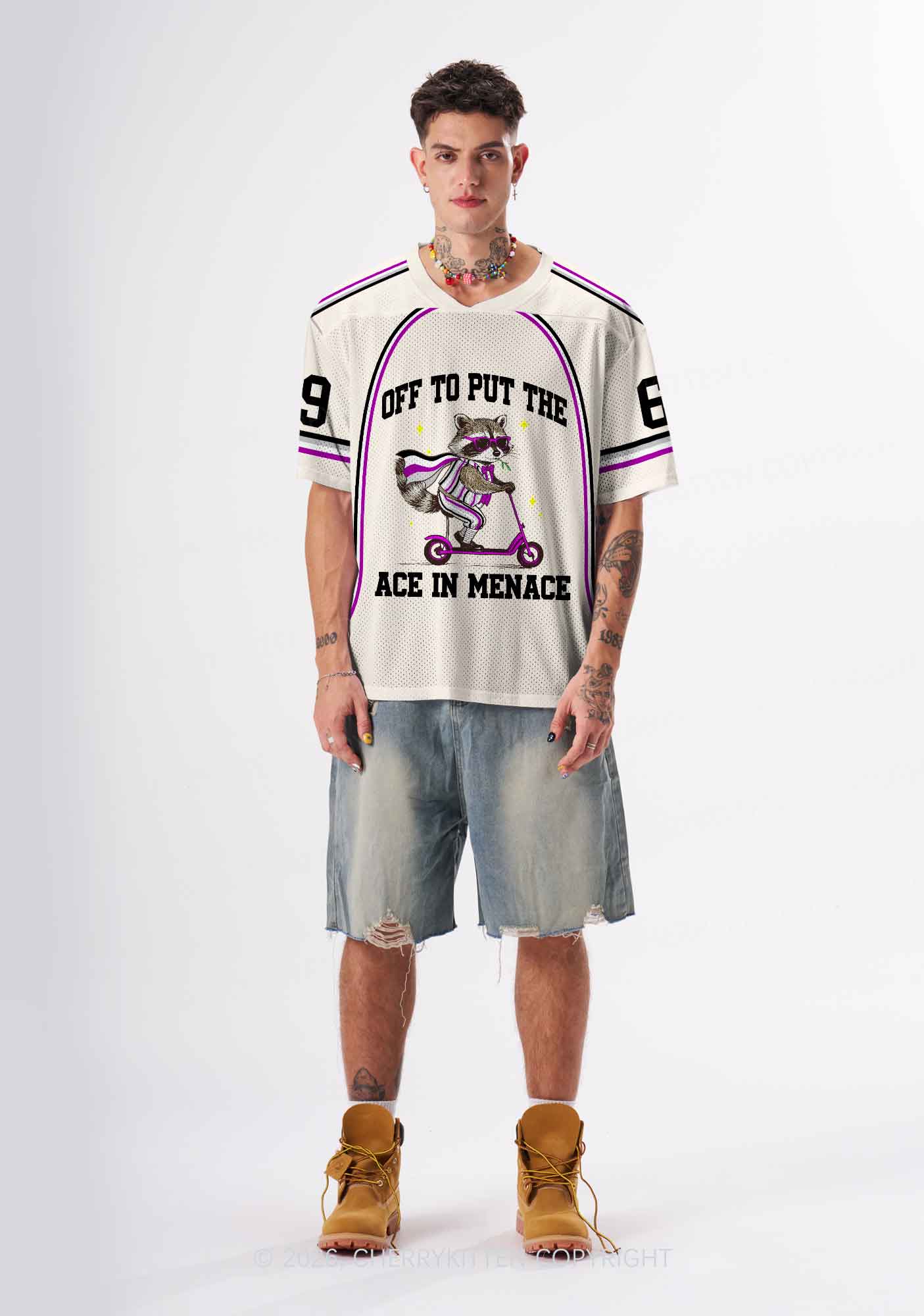 Off To Put The Ace In Menace Pride Y2K Sport Jersey Shirts Cherrykitten