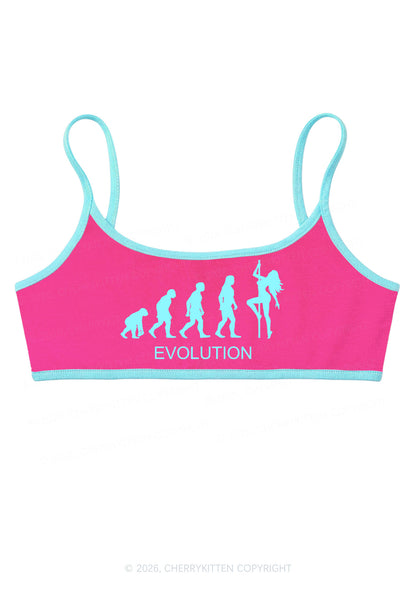 Evolution Pole Dancer Silhouette Y2K Super Crop Cami Cherrykitten