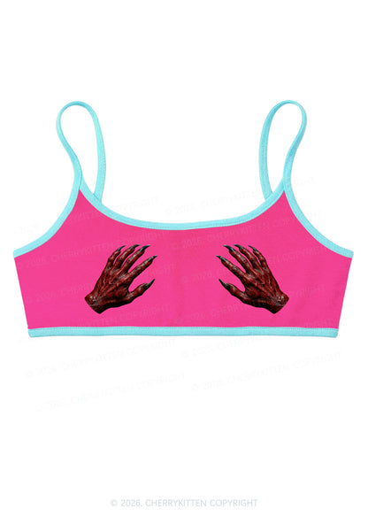 Satan Hands Y2K Super Crop Cami Cherrykitten