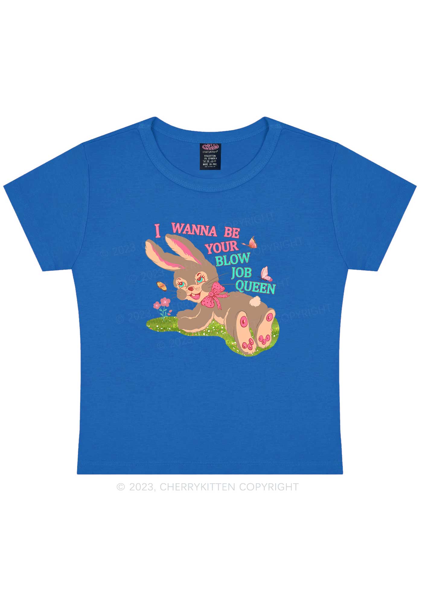 Blow Job Queen Y2K Baby Tee Cherrykitten