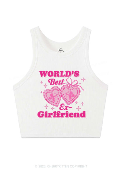 Worlds Best Ex GF Valentine's Day Y2K Crop Tank Top Cherrykitten