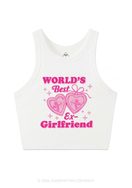 Worlds Best Ex GF Valentine's Day Y2K Crop Tank Top Cherrykitten