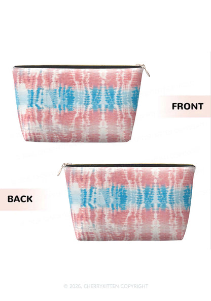 Tie Dye Trans Pride Y2K Makeup Bag Cherrykitten