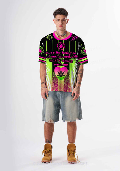 Sorry For Being Hot And Stoned Y2K Sport Jersey Shirts Cherrykitten