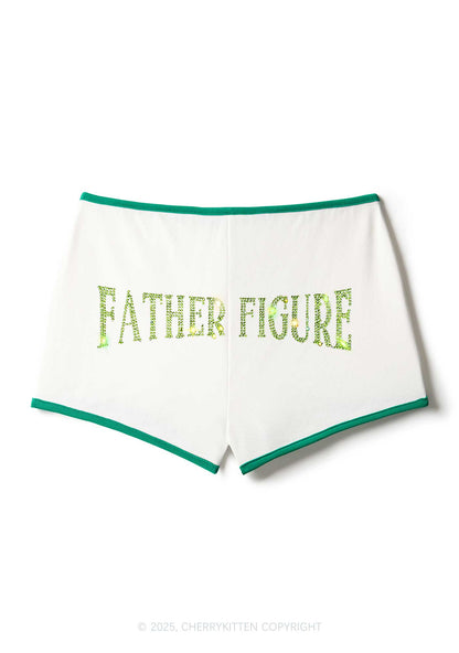 Rhinestone Father Figure Y2K Booty Shorts Cherrykitten