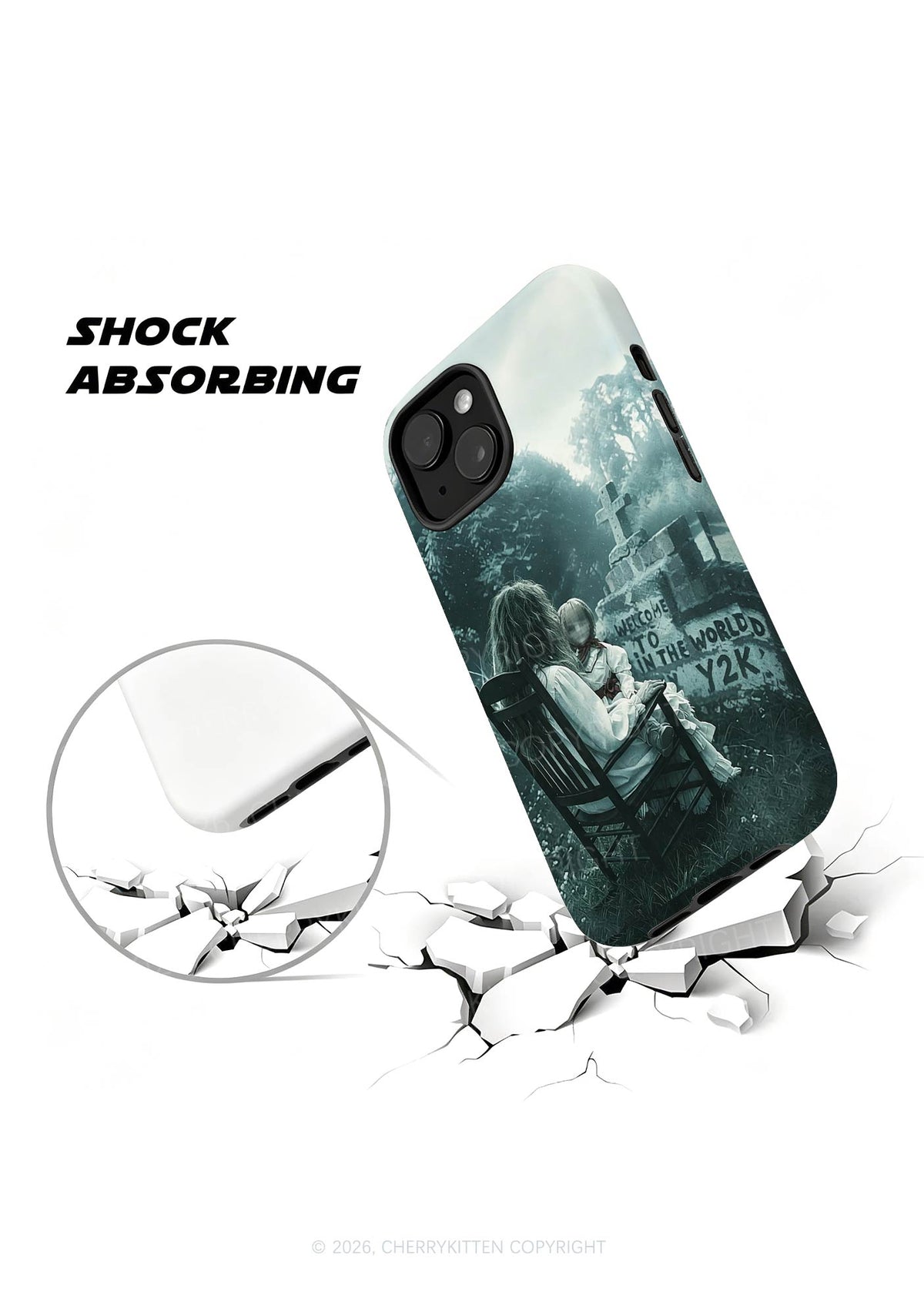 Halloween Graveyard Doll Y2K Phone Case Cherrykitten