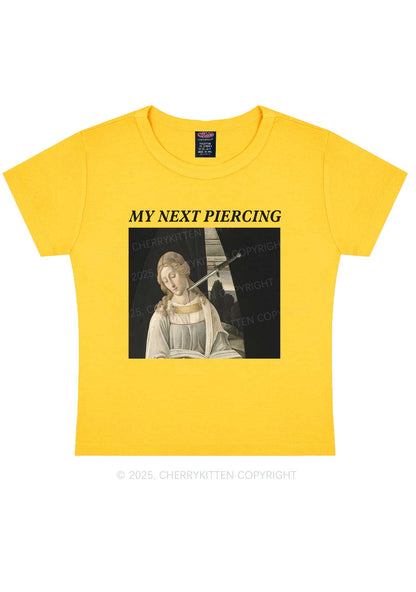 My Next Piercing Y2K Baby Tee Cherrykitten
