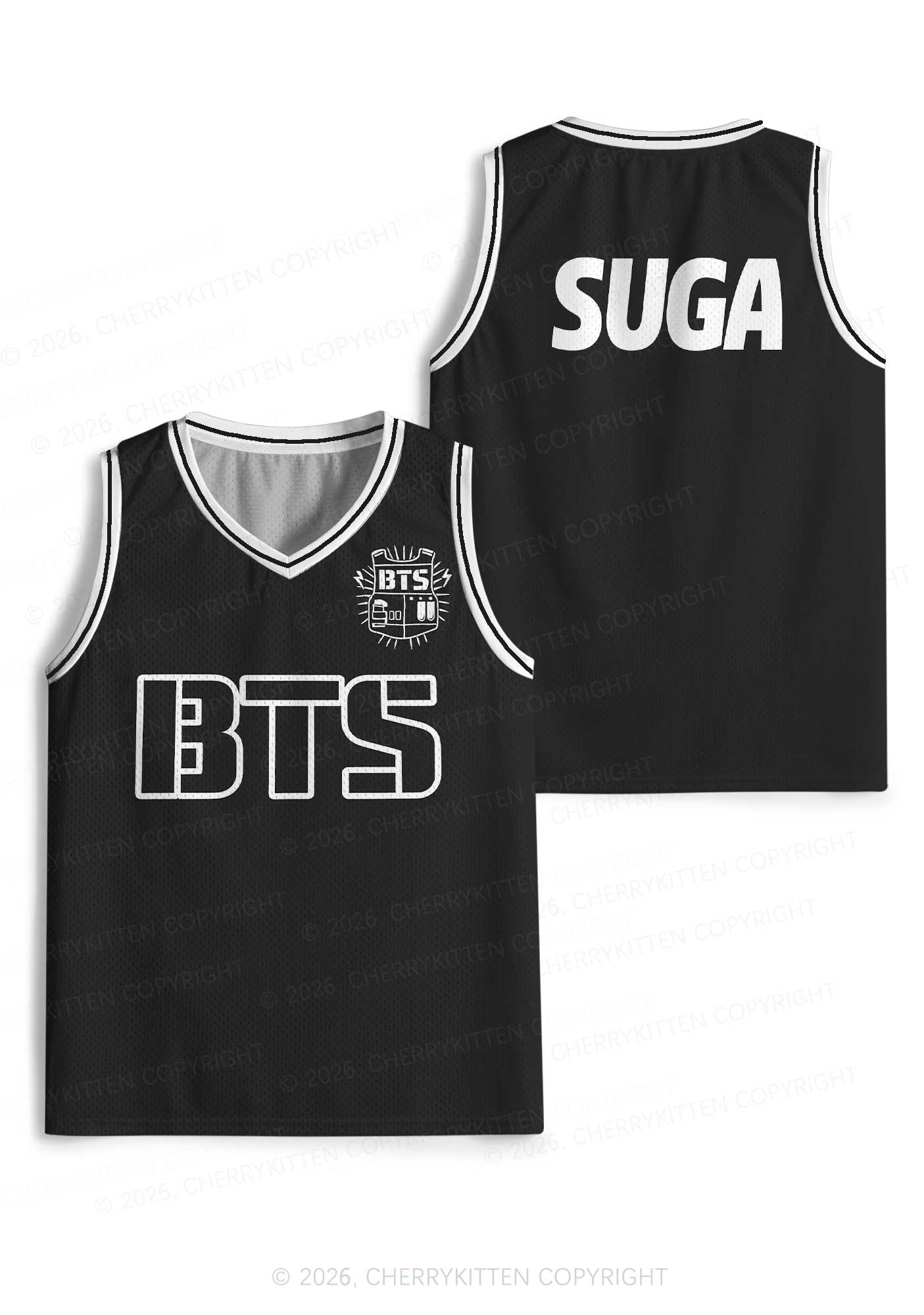 Black Kpop Members Y2K Sport Jersey Tank Cherrykitten