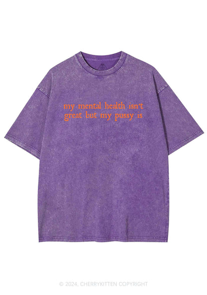 Great Mental Health Y2K Washed Tee Cherrykitten