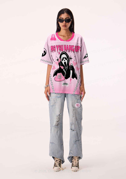 Halloween Pink No You Hang Up Y2K Sport Jersey Shirts Cherrykitten