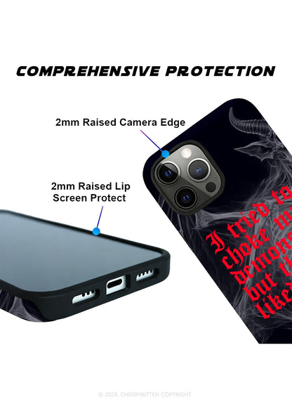Halloween Choke Demons They Liked Y2K Phone Case Cherrykitten