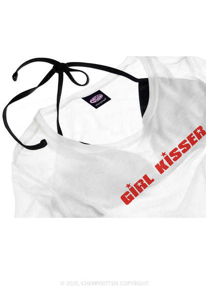 Girl Kisser Star Pride Y2K Sheer Boyfriend Tee Cherrykitten