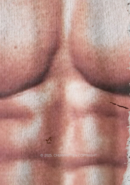 Muscle Santa Y2K Christmas Knit Sweatshirt Cherrykitten