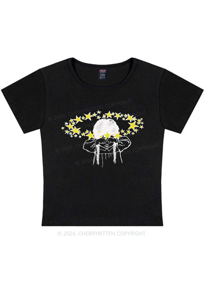 Stars In Your Eyes Y2K Baby Tee Cherrykitten