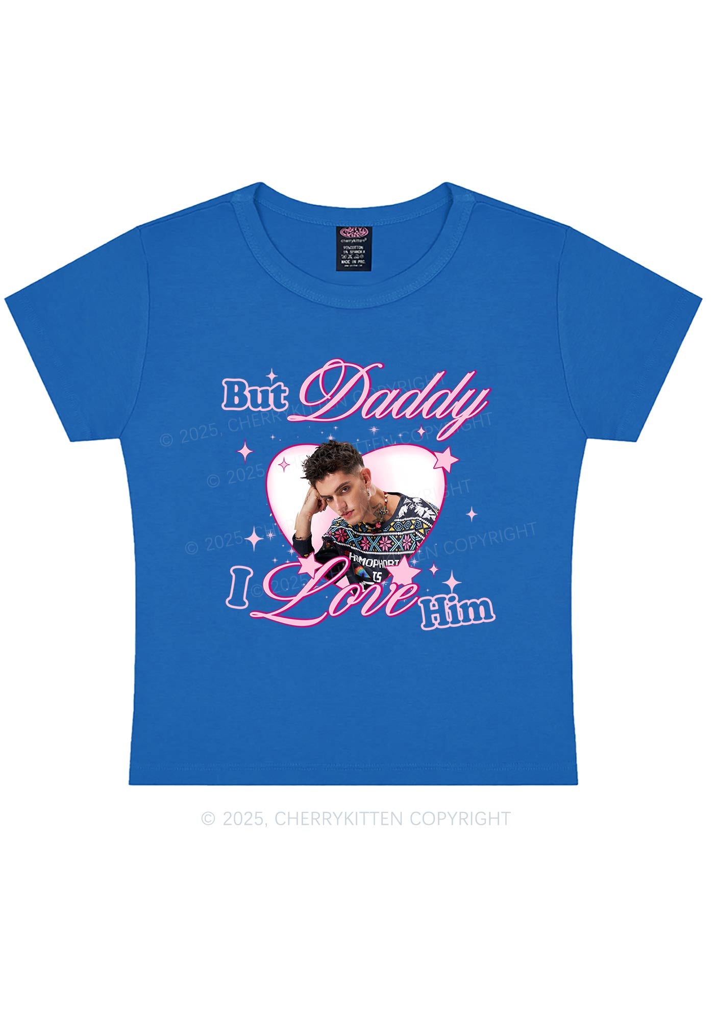 Custom But Daddy I Love Y2K Baby Tee Cherrykitten