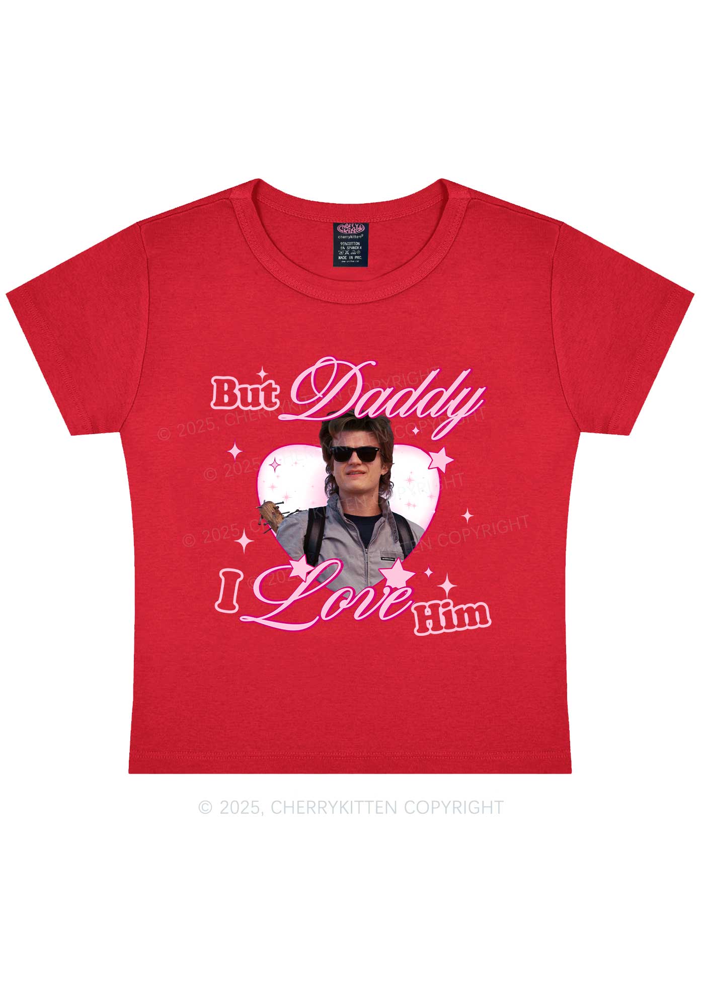 Daddy I Love Him Y2K Baby Tee Cherrykitten
