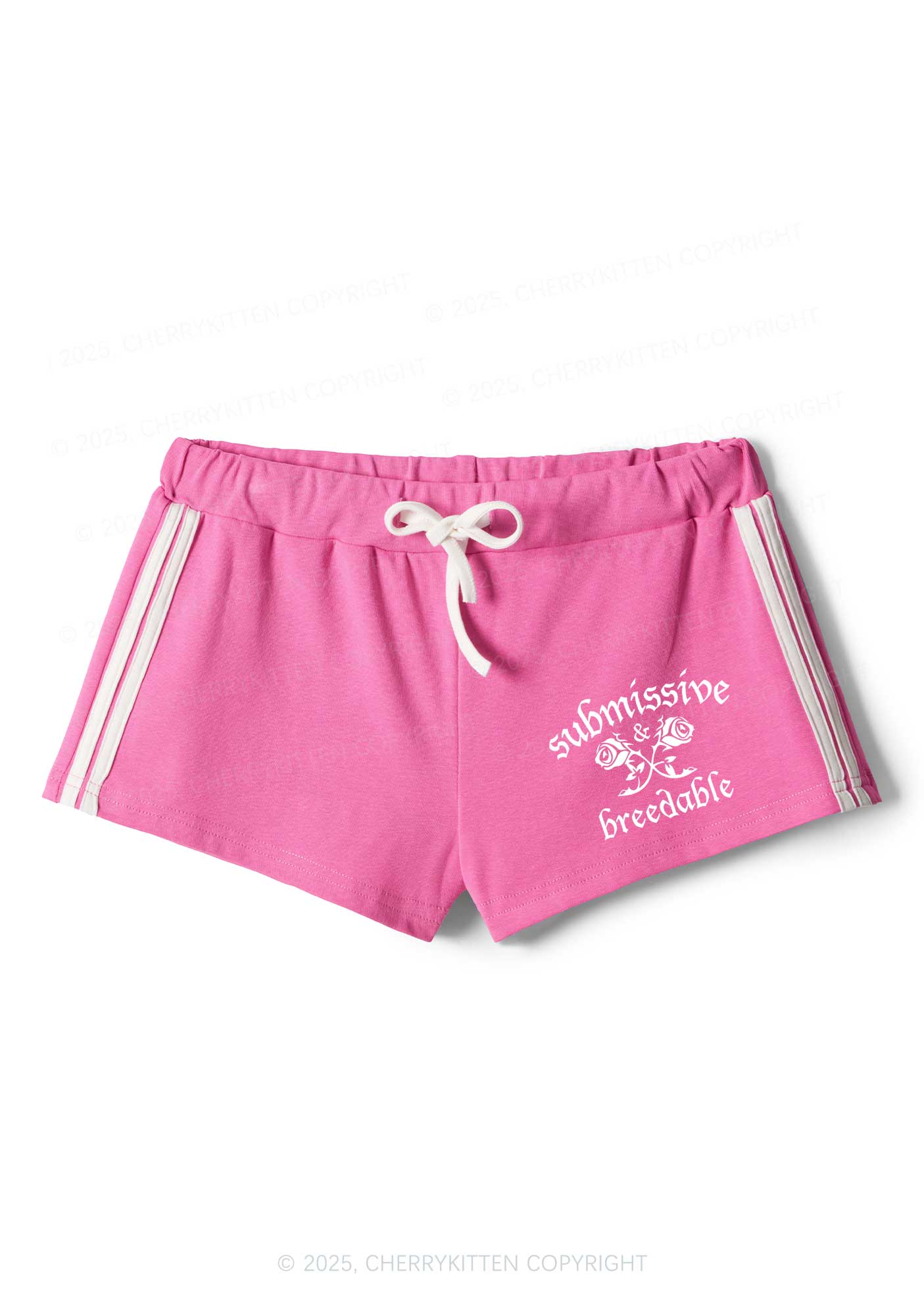 Submissive And Breedable Y2K Drawstring Mini Shorts Cherrykitten