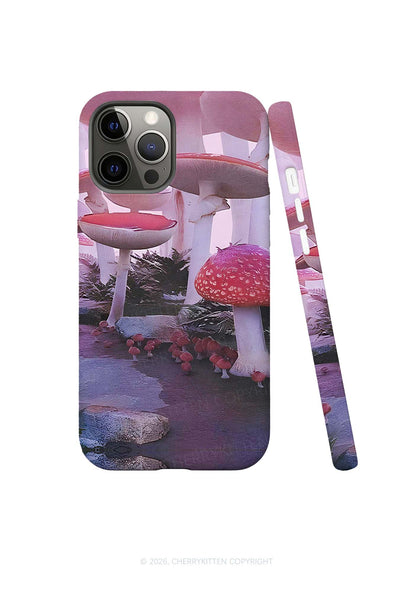 Pink Mushroom Y2K Phone Case Cherrykitten