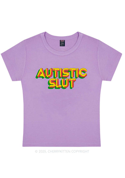 Autistic Slxt Y2K Baby Tee Cherrykitten