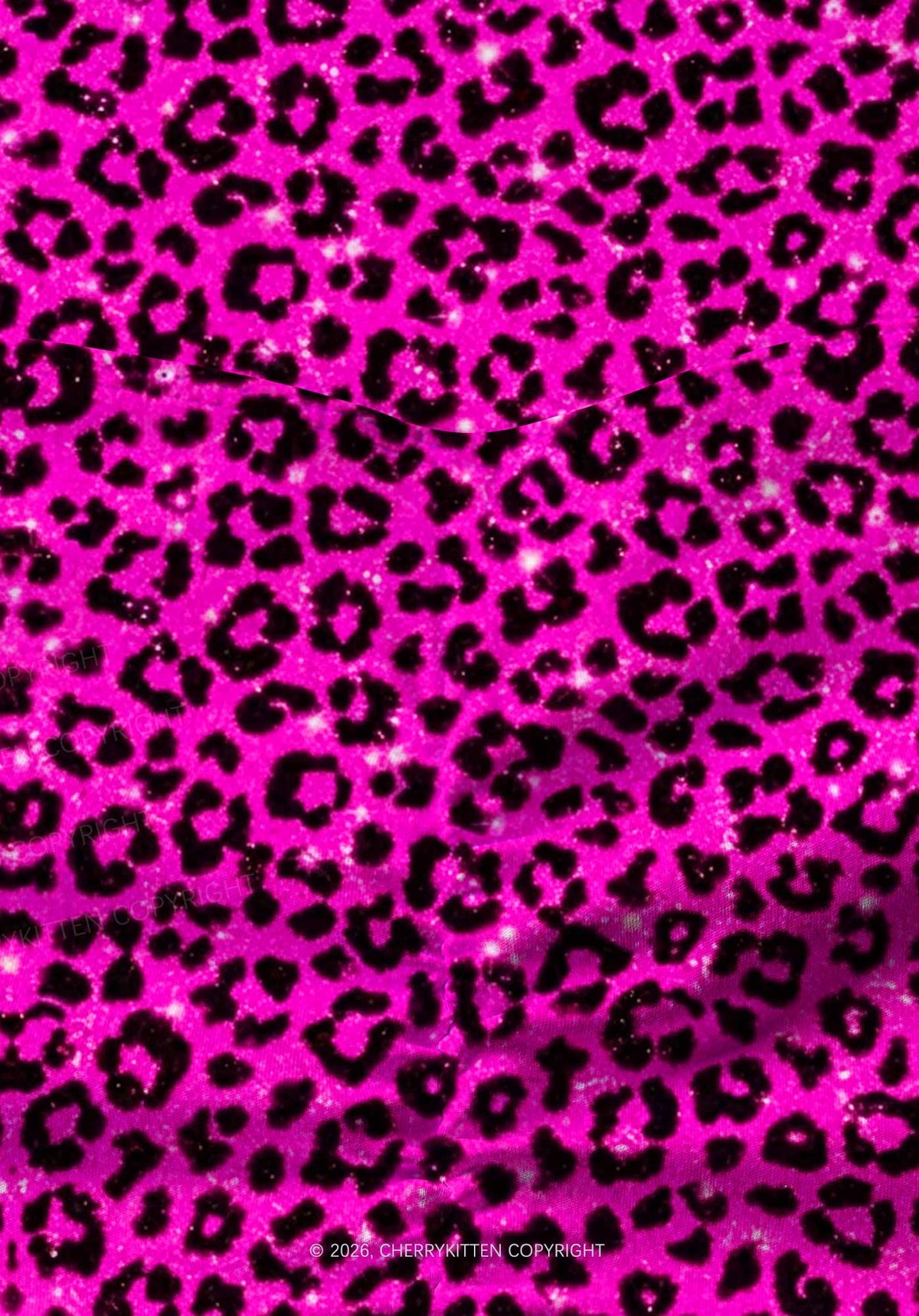 Hot Pink Leopard Y2K Print Gym Shorts Cherrykitten