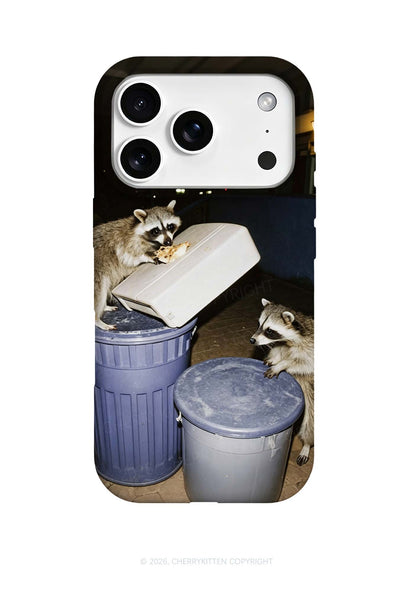 Raccoons Pizza Feast Y2K Phone Case Cherrykitten