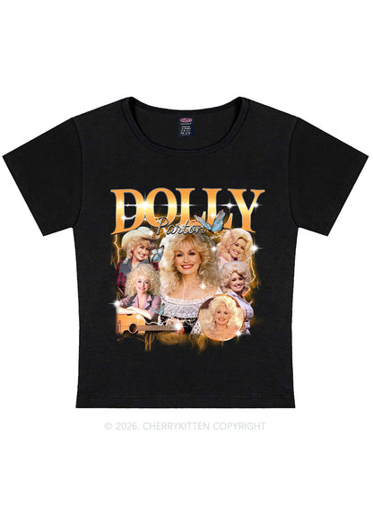DP Vintage Portrait Y2K Baby Tee Cherrykitten