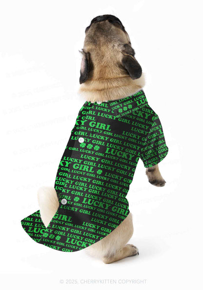 Lucky Girl Y2K Pet Shirts Cherrykitten