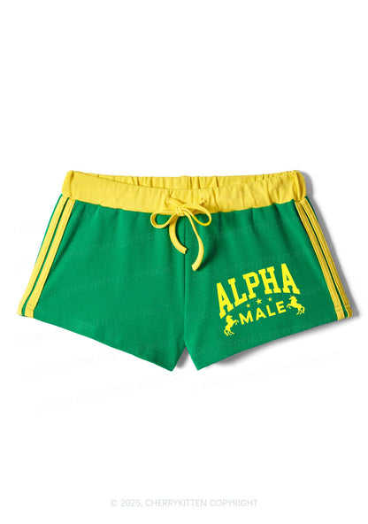 Alpha Male Y2K Drawstring Mini Shorts Cherrykitten