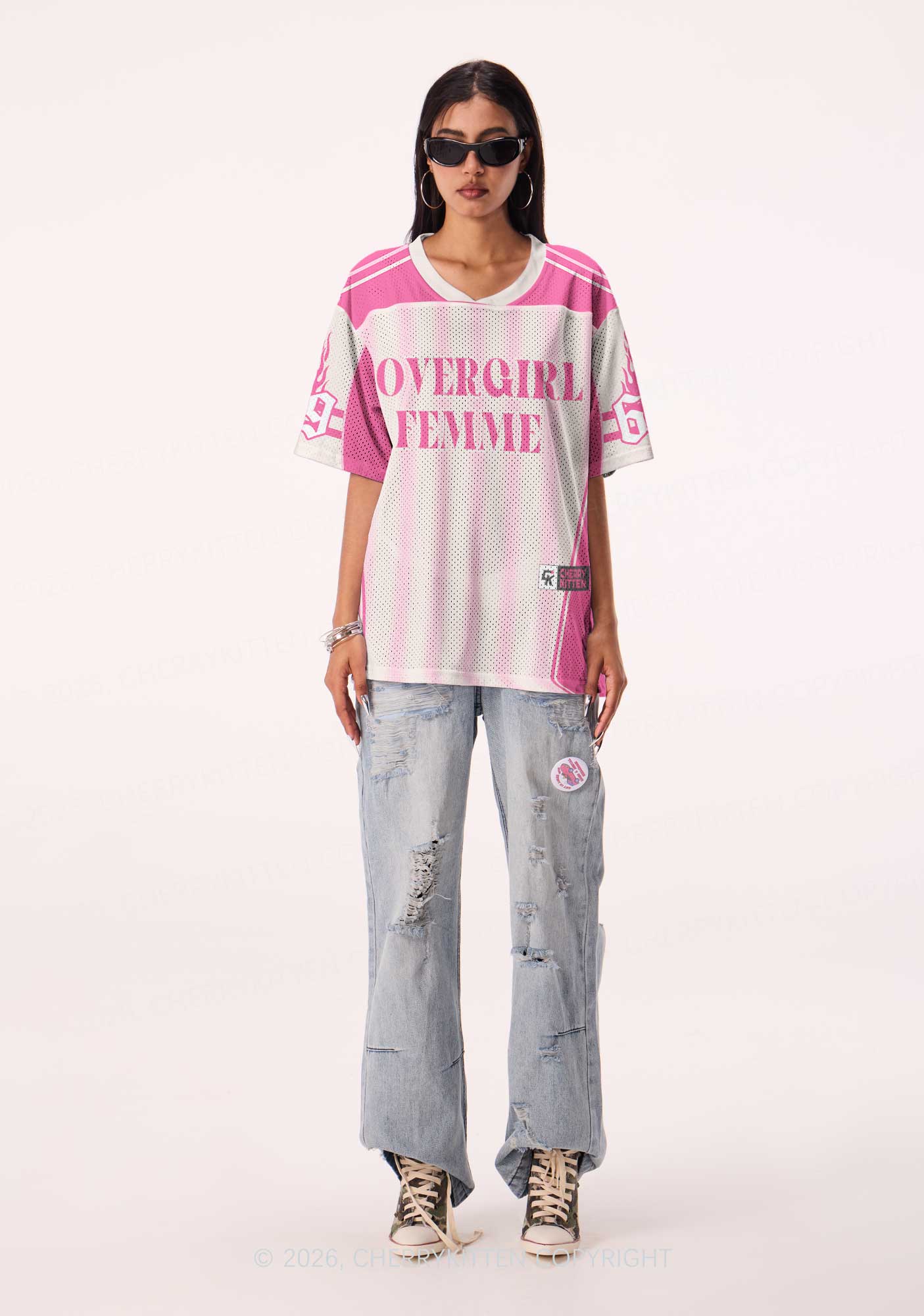 Lovergirl Femme Pride Y2K Sport Jersey Shirts Cherrykitten