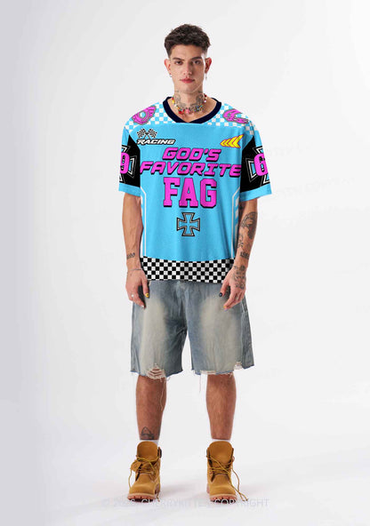 Gods Favorite Fag Pride Y2K Sport Jersey Shirts Cherrykitten