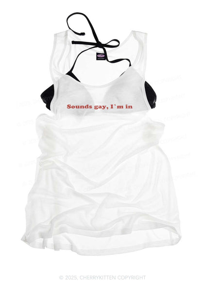 Sounds Gay Pride Y2K Sheer Boyfriend Tank Cherrykitten