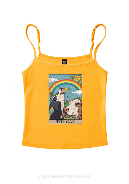 The Gay Pride Y2K Spaghetti Strap Cami Cherrykitten