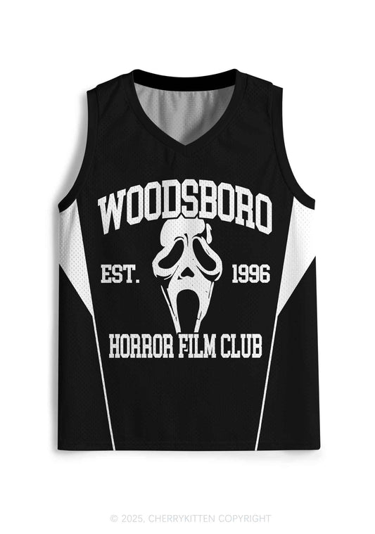 Halloween Custom Black Horror Club Y2K Sport Jersey Tank Cherrykitten