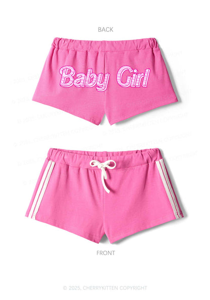 Baby Girl Y2K Drawstring Mini Shorts Cherrykitten